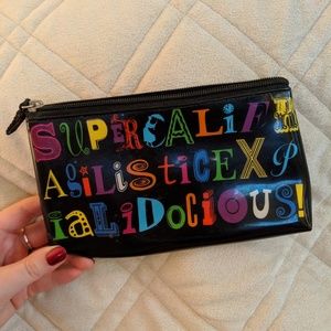 supercalifragilisticexpialidocious make up bag